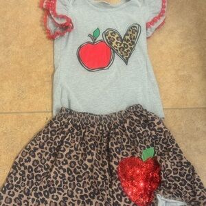 Size 10 girls skirt and shirt